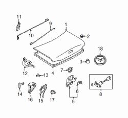 Boot Lid Balance Spring Pair - Genuine (NB 1998-2005)