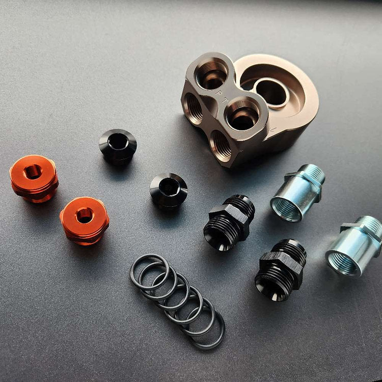 Chikara Motorspots Oil Sandwich Plate Adapter for Oil Cooler - (NA/NB 1989-2004)