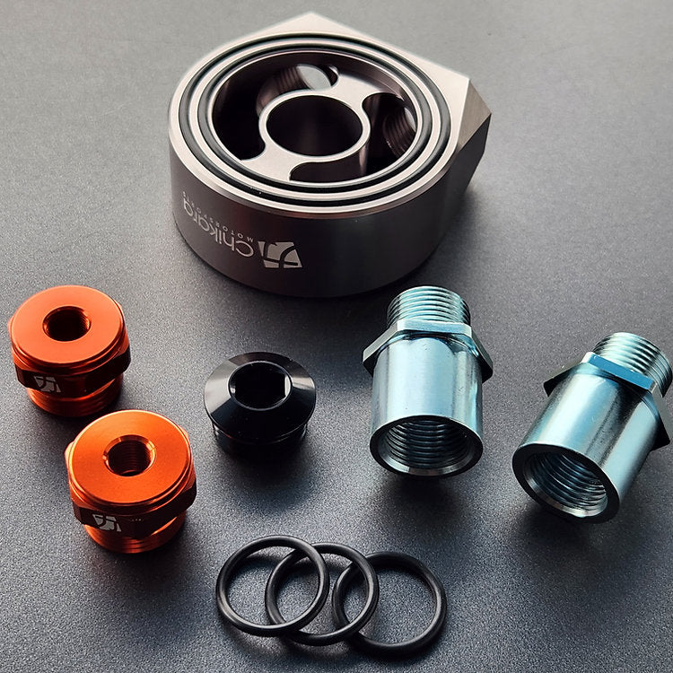 Chikara Motorsports Oil Temperature Sensor Sandwich Plate Adapter - (NA/NB 1989-2004)