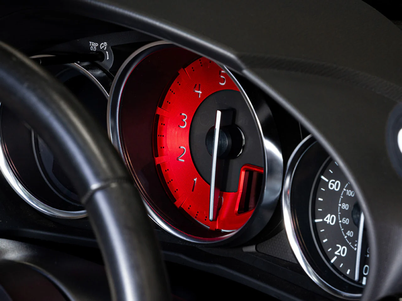 Red Edition Billet Tachometer Dial for ND MX5 (2019-Present) - Image 4